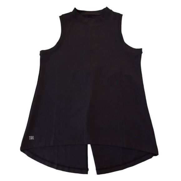 Tail Womens Black Split Back Sleeveless Activewear Tank Medium - Picture 1 of 11